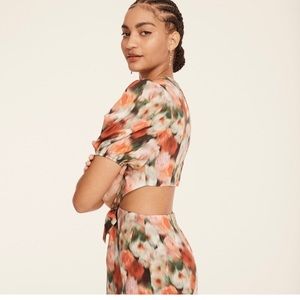 NWT J. crew liberty hazy floral cutout dress